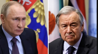 Putin προς Guterres: Eλπίζουμε οι συνομιλίες με την Ουκρανία να έχουν θετικό αποτέλεσμα