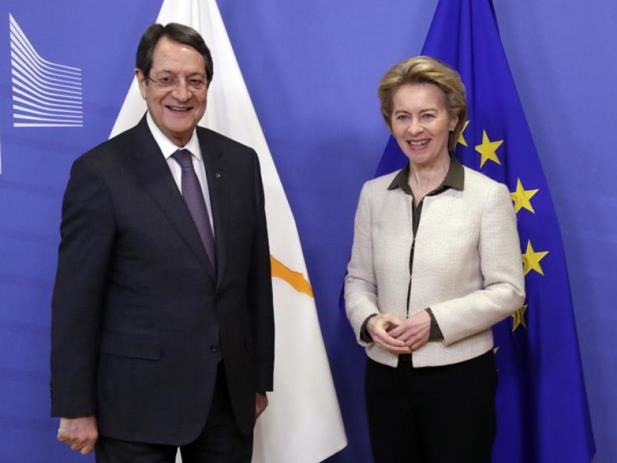 Τηλεφωνική επικοινωνία Αναστασιάδη με Von der Leyen – «Μέτρα κατά της Τουρκίας, αν δεν υπάρξει αποκλιμάκωση»