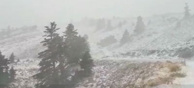 Χιονοθύελλα στον Παρνασσό