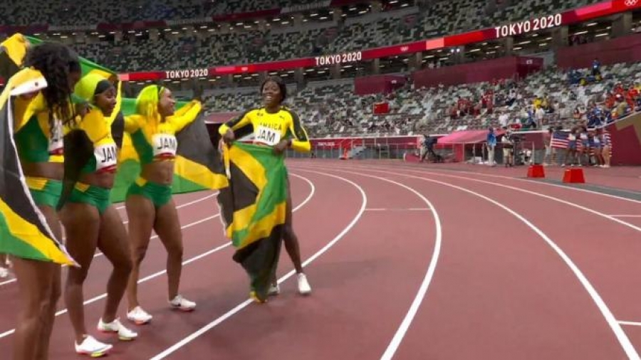Στίβος: Το χρυσό μετάλλιο οι Τζαμαϊκανές στα 4χ100μ σκυταλοδρομίας