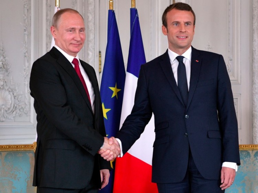 Κριμαία και Συρία στο επίκεντρο της συνάντησης Putin - Macron