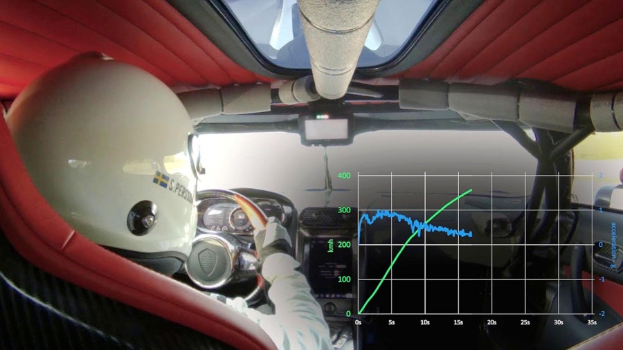 To ρεκόρ του Koenigsegg Regera μέσα από το κόκπιτ!