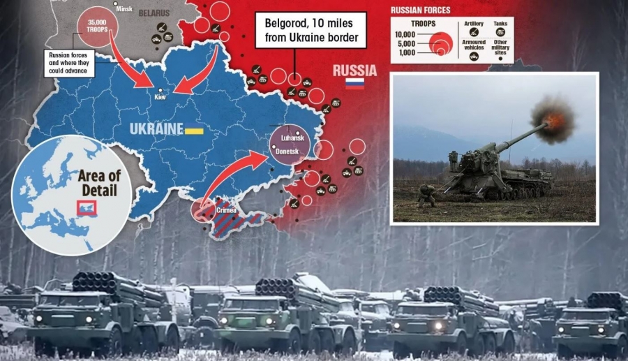 Εντάσεις Δύσης - Ρωσίας και διπλωματικός μαραθώνιος για την ουκρανική κρίση - Δεν επιβεβαιώνουν οι ΗΠΑ εισβολή 16/2