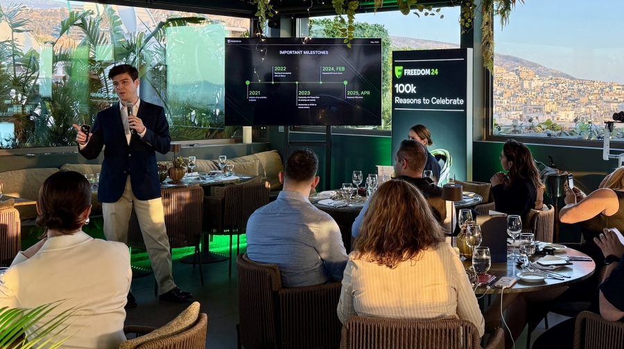 Η Freedom24 ξεπέρασε τους 100.000 πελάτες στην Ελλάδα