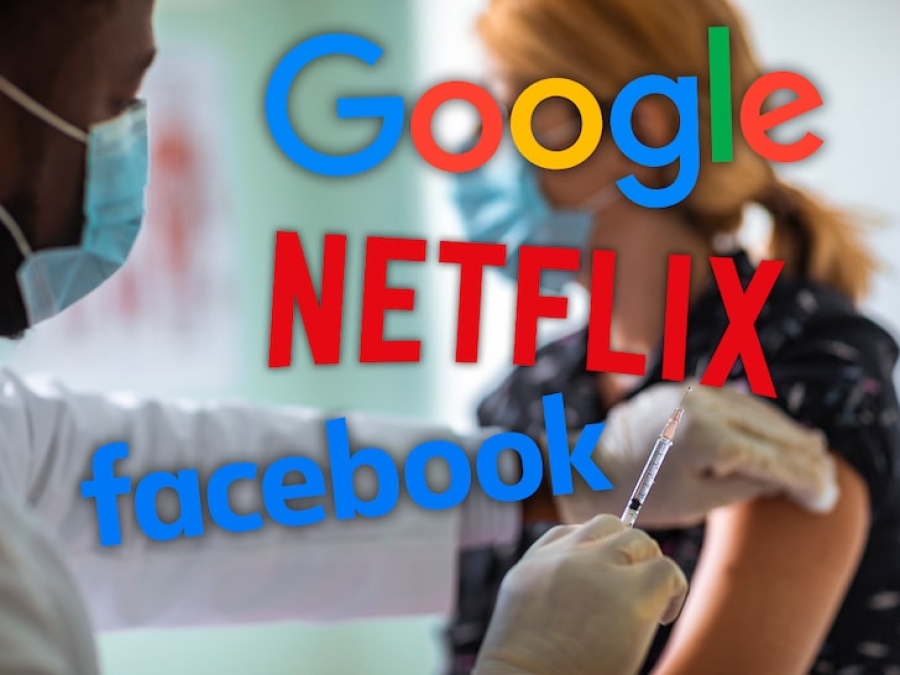 Yποχρεωτικά τα εμβόλια για τους υπαλλήλους των Netflix, Google και Facebook