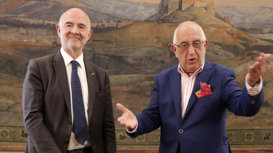 Συνάντηση Κακλαμάνη με Pierre Moscovici: Η Ελλάδα είναι ένα success story αυτή τη στιγμή